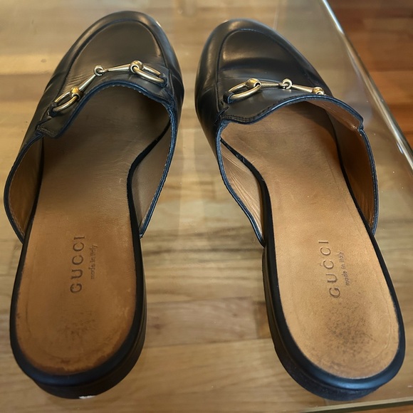 Black Gucci Princeton Mules in Excellent Condition with Dust Bags - Picture 9 of 12